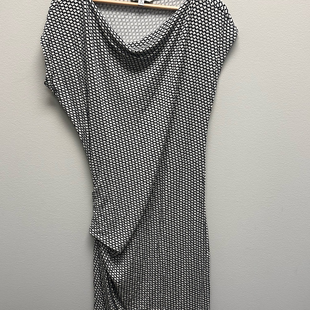 Cabi Geometric Dress Womens Size M Bodycon Full Length Summer Sleeveless
